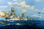 "Pacific Bulwark" - James Flood - USS Pennsylvania Naval Art